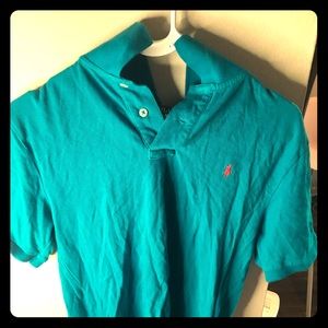 Turquoise Polo Collard Shirt
